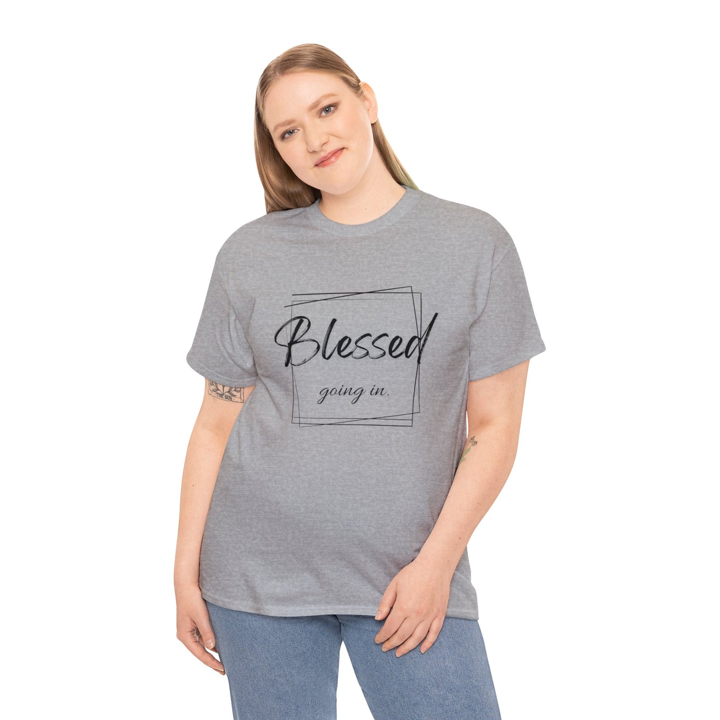 Blessed Going In, Blessed Going Out - Unisex Cotton Tee