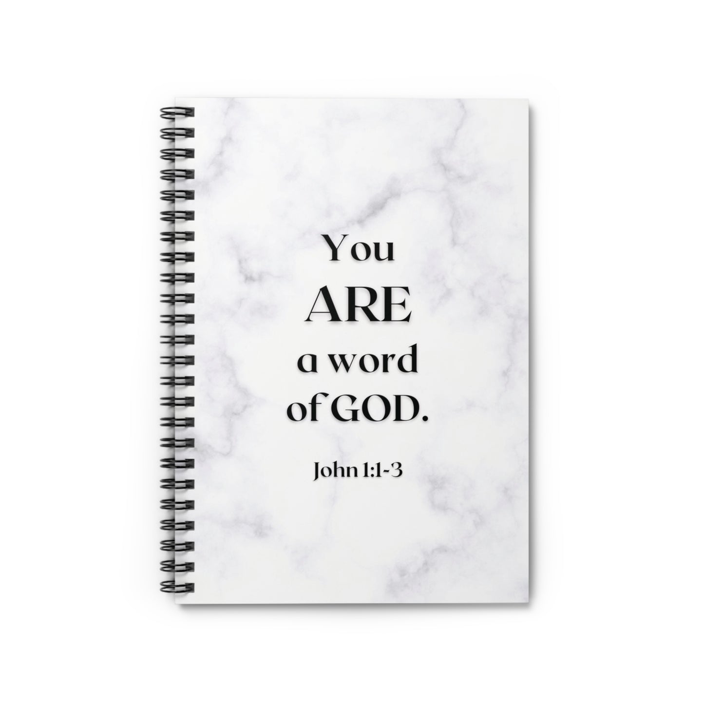 Spiral Notebook - You ARE a word of God - John 1:1-3 - Ruled Line