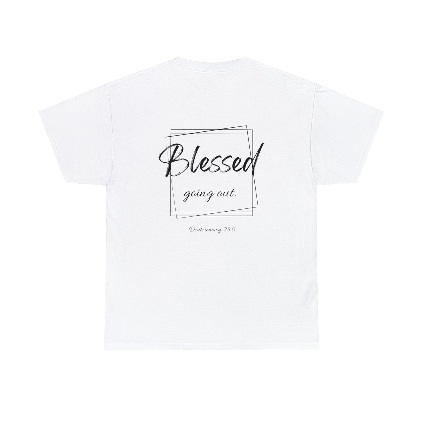 Blessed Going In, Blessed Going Out - Unisex Cotton Tee