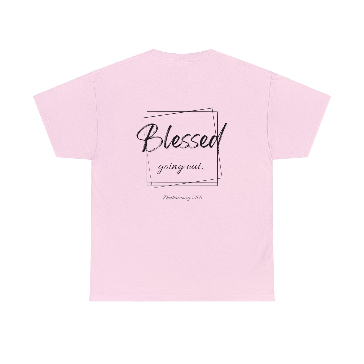 Blessed Going In, Blessed Going Out - Unisex Cotton Tee