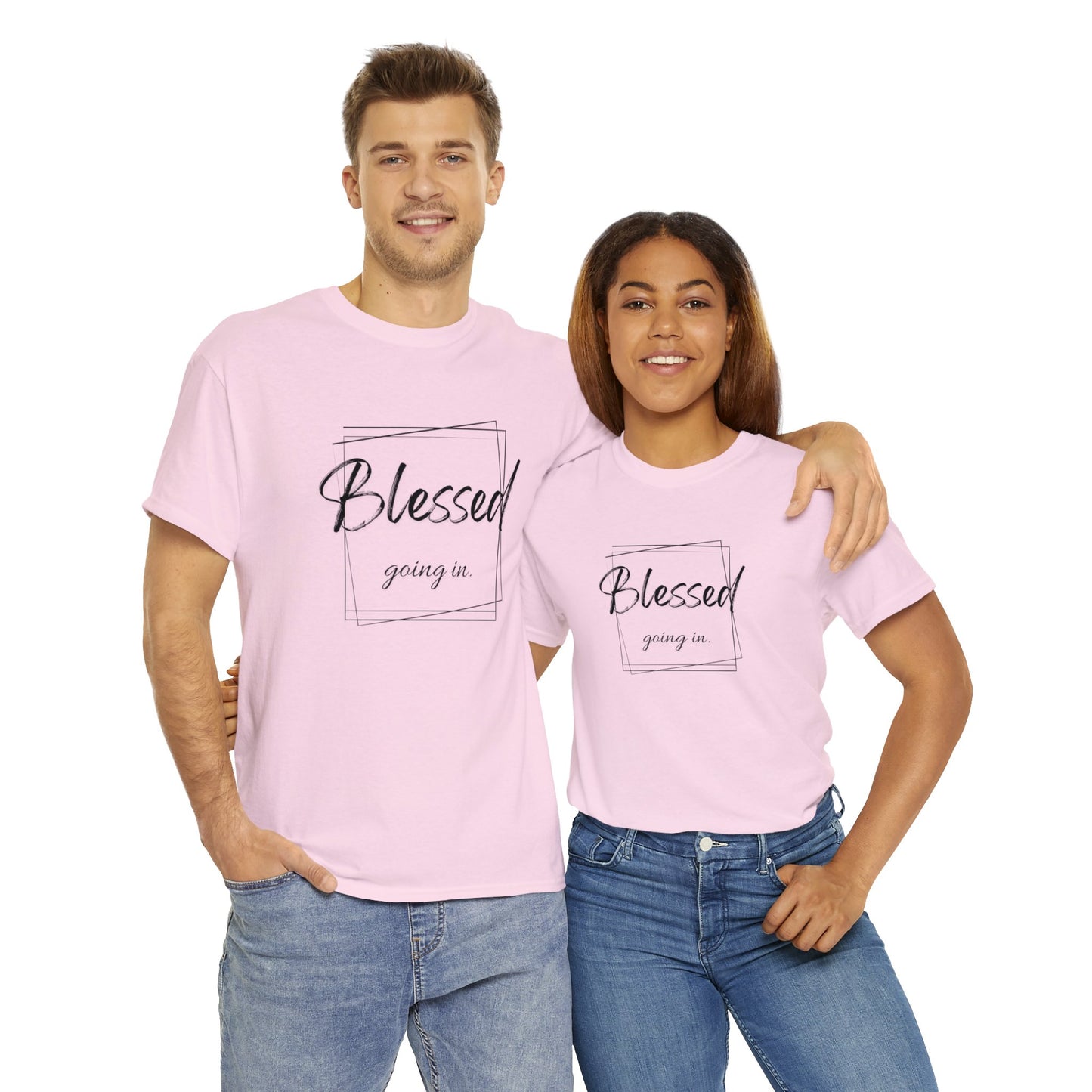 Blessed Going In, Blessed Going Out - Unisex Cotton Tee