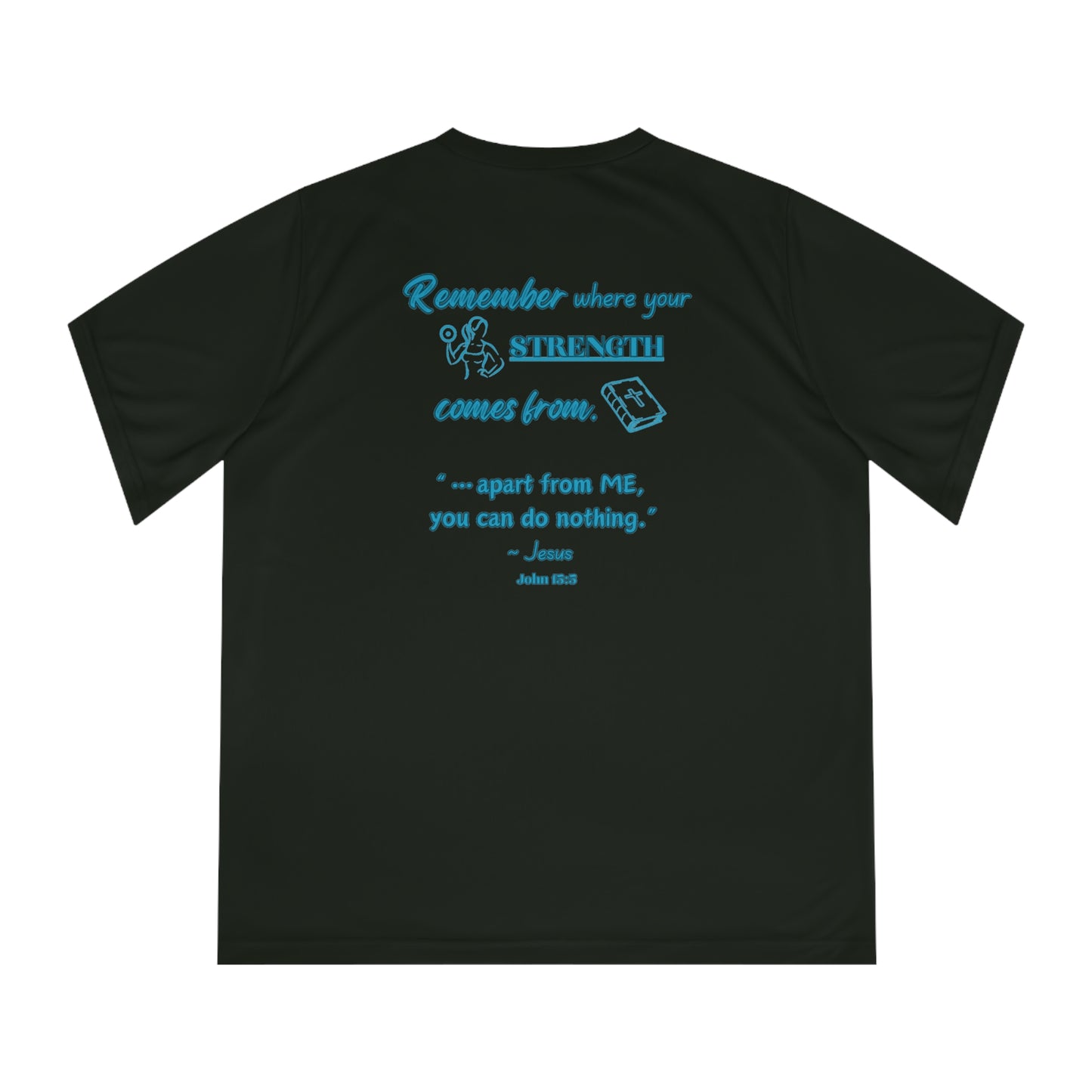 Women's Performance V-Neck T-Shirt - Remember Where Your Strength Comes From