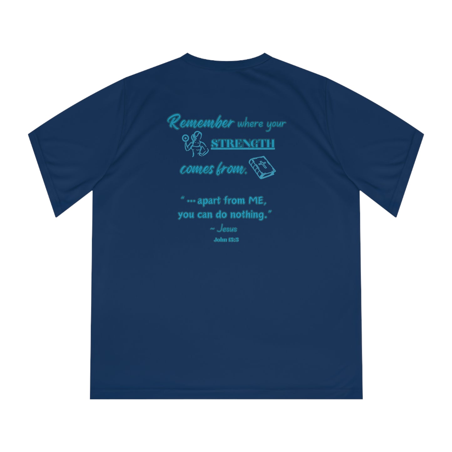 Women's Performance V-Neck T-Shirt - Remember Where Your Strength Comes From