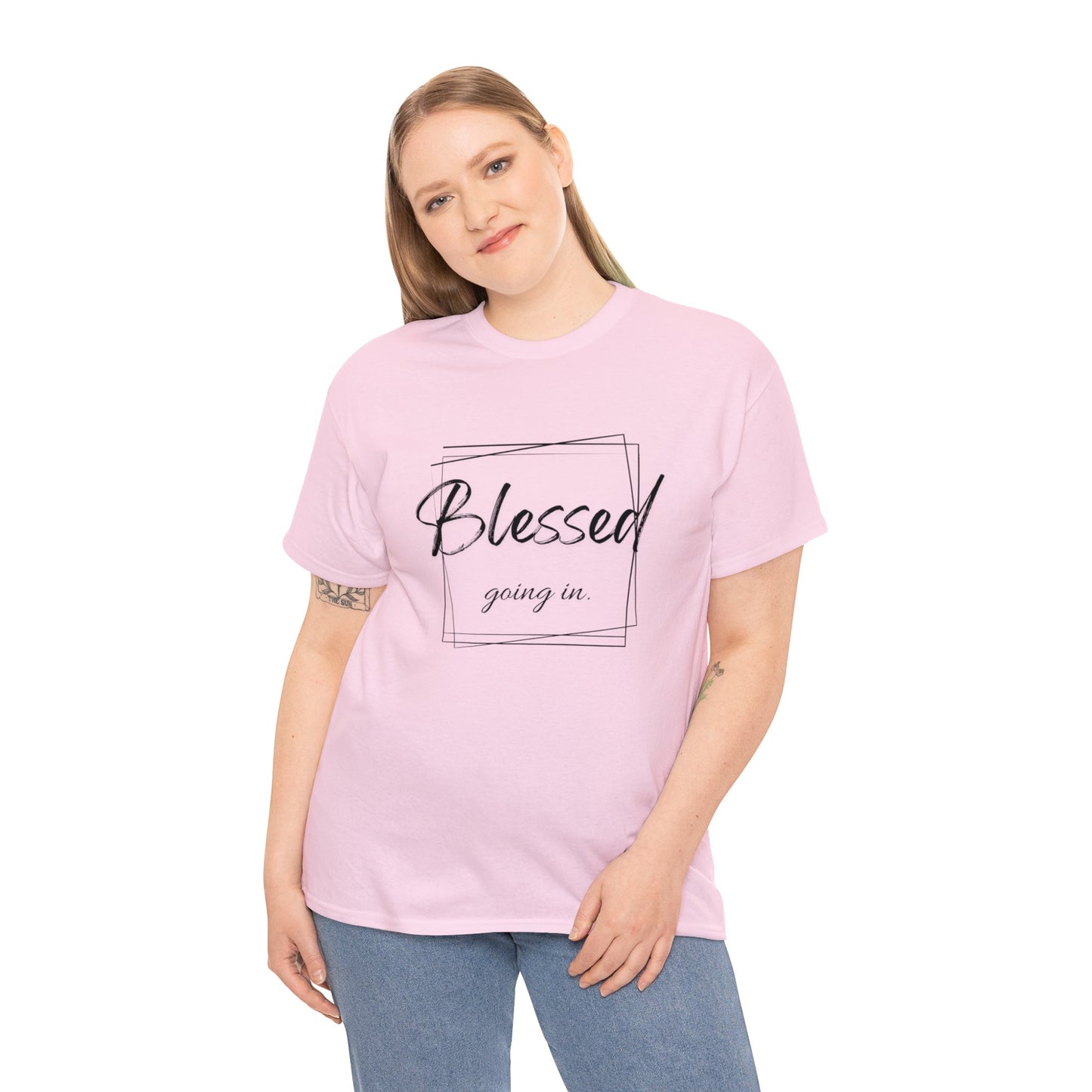 Blessed Going In, Blessed Going Out - Unisex Cotton Tee