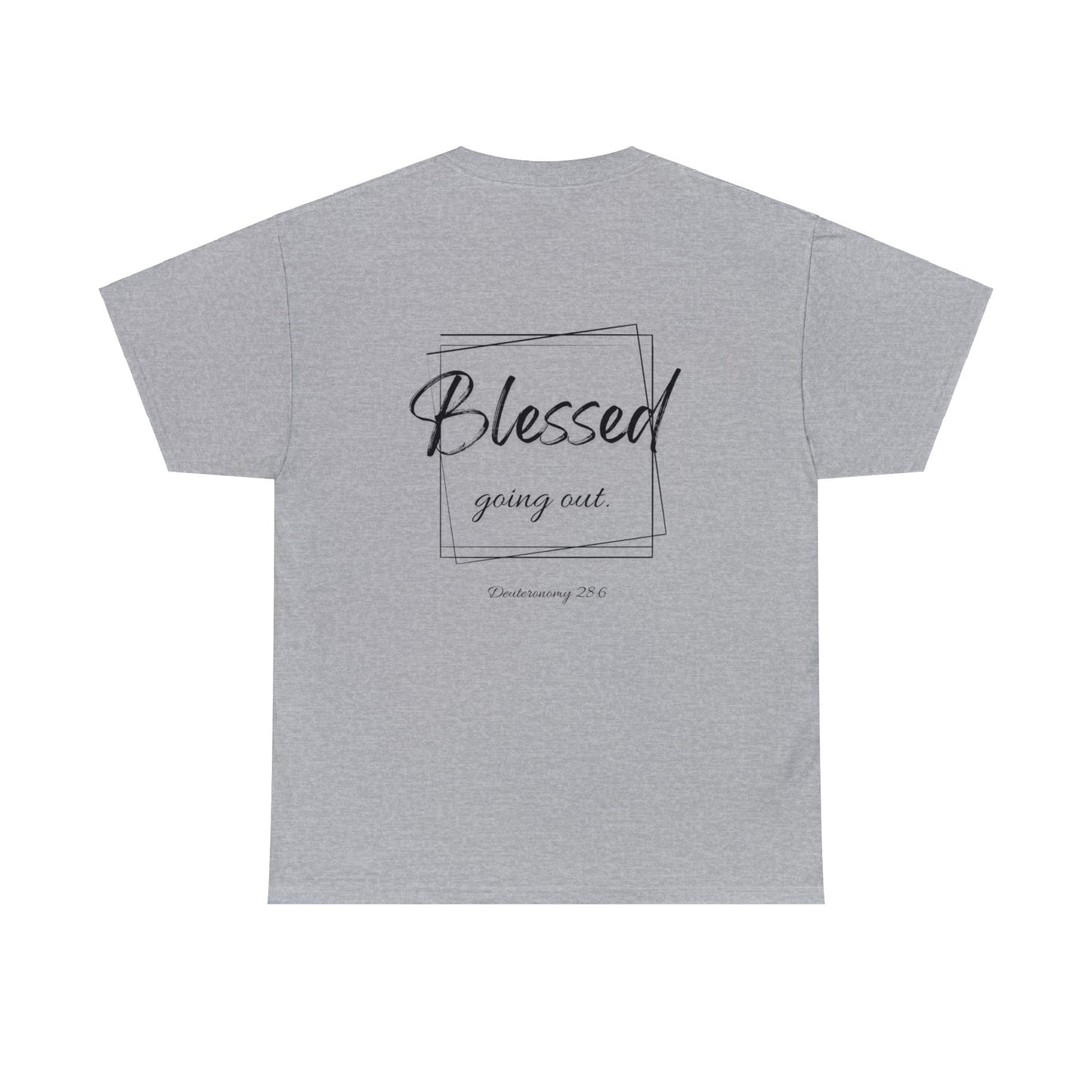 Blessed Going In, Blessed Going Out - Unisex Cotton Tee