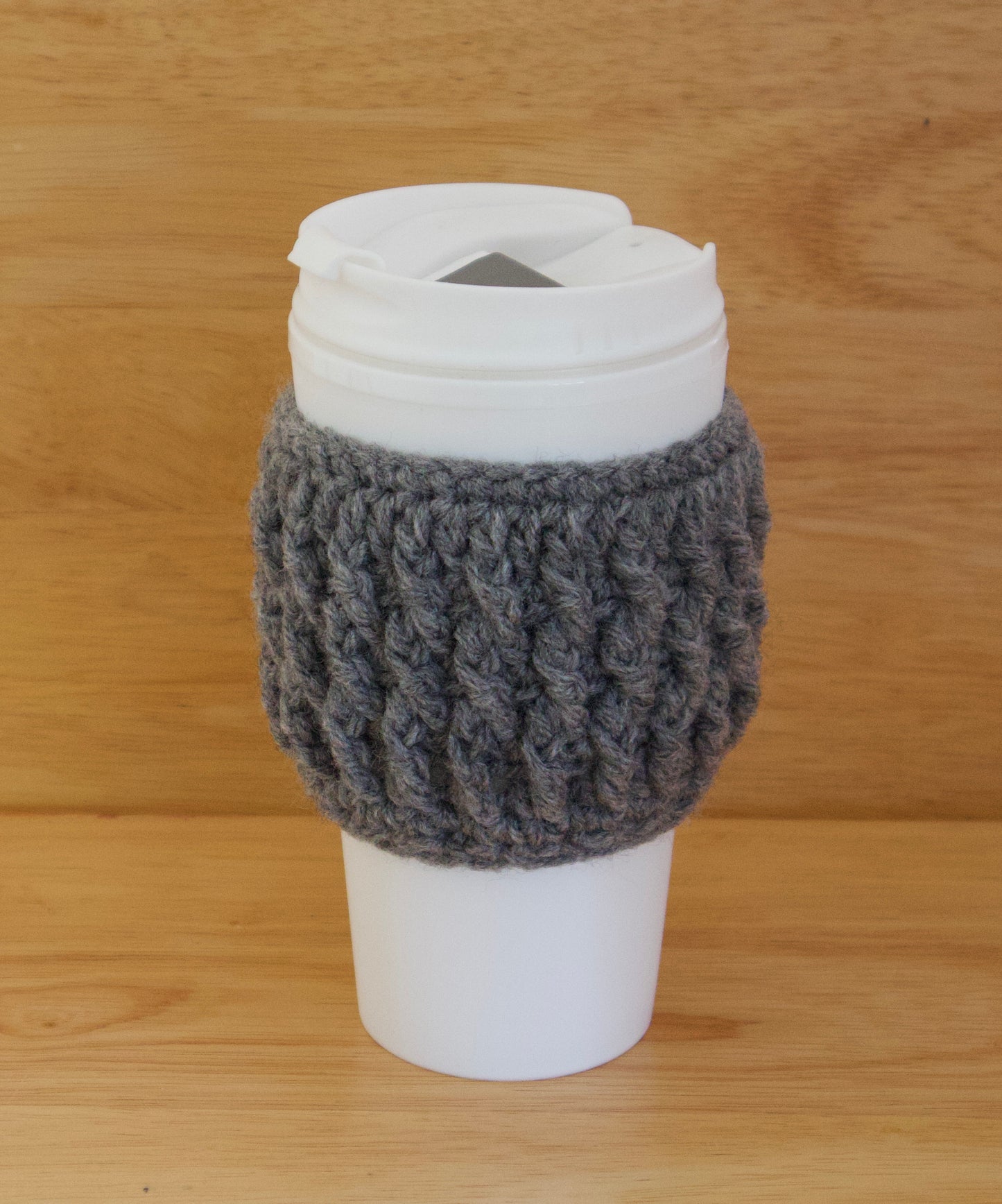 Mug & Cozy - Tumbler - Gray and White w/ Gray Cozy