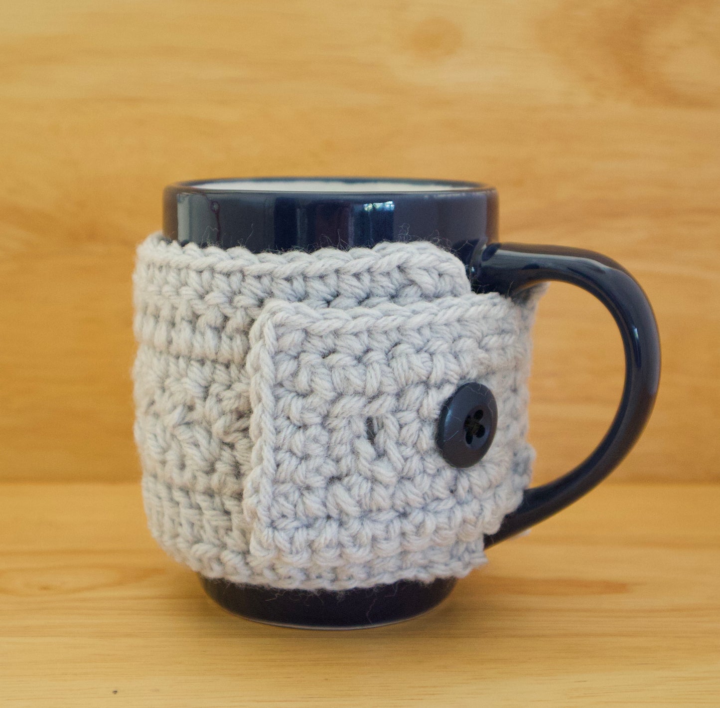 Mug & Cozy - Mug - Dark Blue w/ Light Gray Cozy